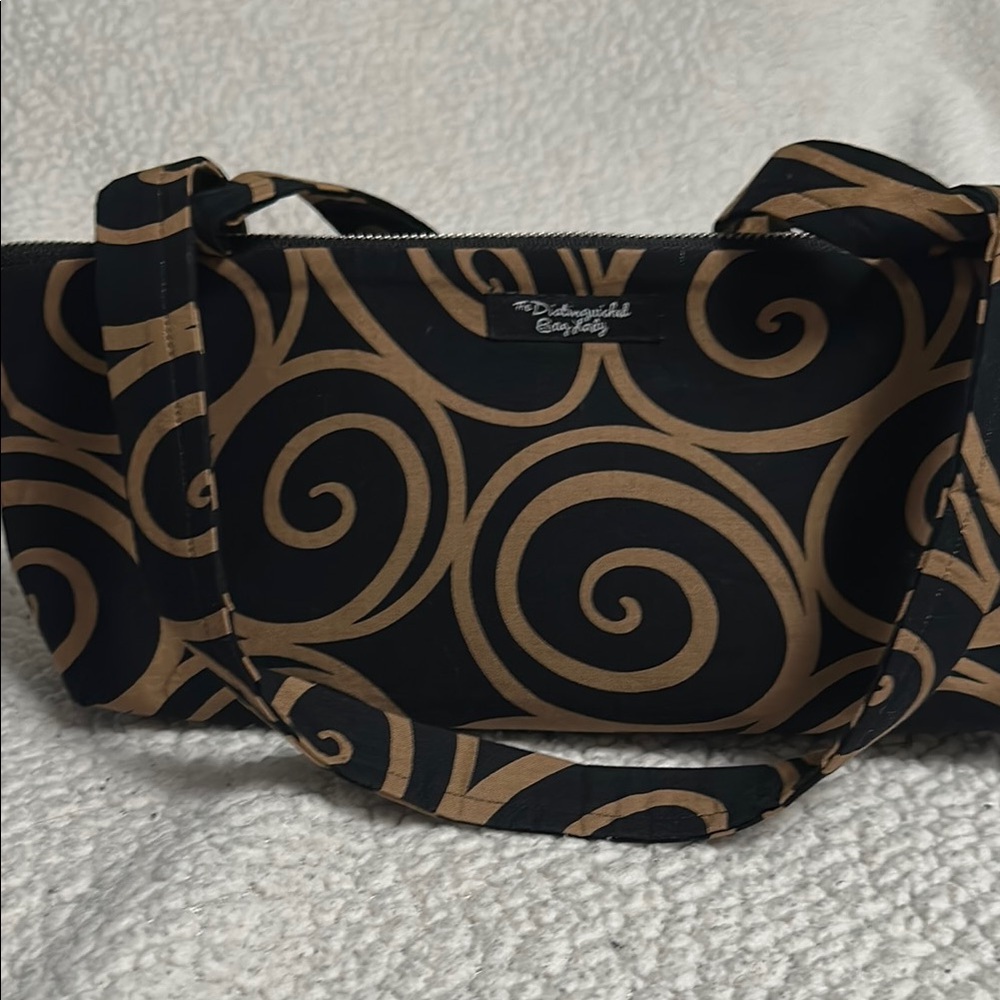 Black and Tan Swirl Pattern Women's Bag